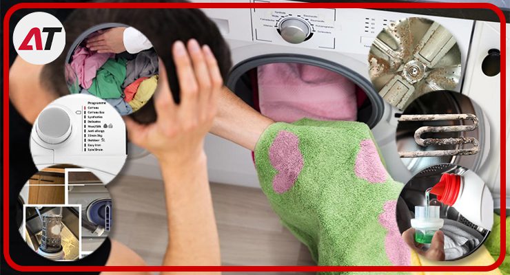 علت تمیز نشستن لباسشویی آاگ