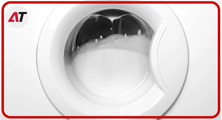 علت دوم: وجود آب داخل لباسشویی آاگ (عدم تخلیه آب توسط لباسشویی)