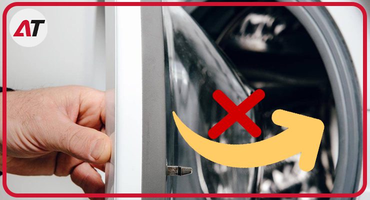 بستن درِ ماشین لباسشویی بلافاصله بعد از اتمام شستشو