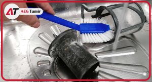 نحوه تمیز کردن فیلتر تخلیه ظرفشویی آاگ